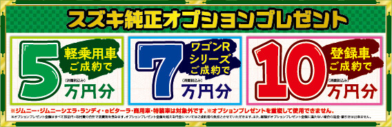 オプションプレゼント